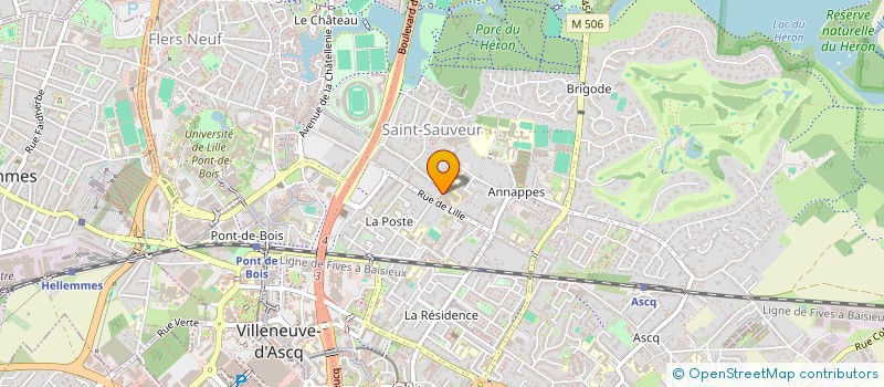 localisation de l'entreprise SANTE ORALE ET SOINS SPECIFIQUES (SOSS) ASSOCIATION FRANCAISE POUR LA SANTE BUCCO-DENTAIRE DES PERSONNES EN SITUATION DE  VILLENEUVE-D'ASCQ