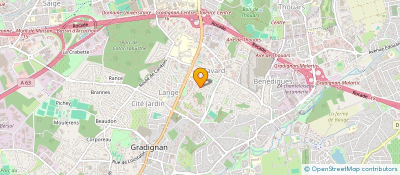 localisation de l'entreprise SANTE ORTHO SERVICE à GRADIGNAN