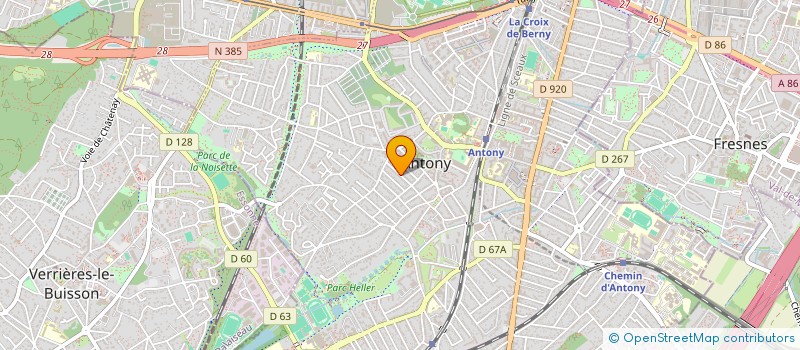 localisation de l'entreprise SANTE PALAISEAU à ANTONY