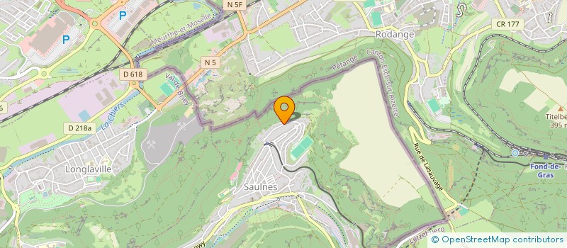 localisation de l'entreprise SANTE PAYS HAUT  SAULNES