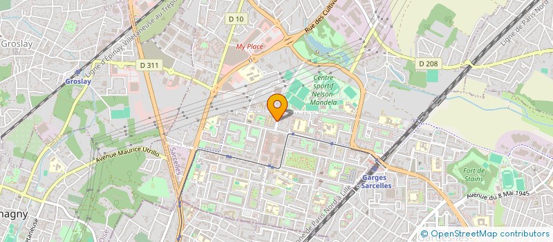 localisation de l'entreprise SANTE PLURIEL HOLDING à SARCELLES