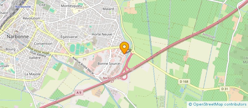 localisation de l'entreprise SANTE PLUS 11  NARBONNE