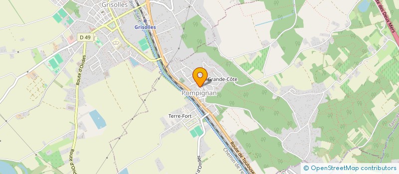 localisation de l'entreprise SANTE POUR TOUS  POMPIGNAN