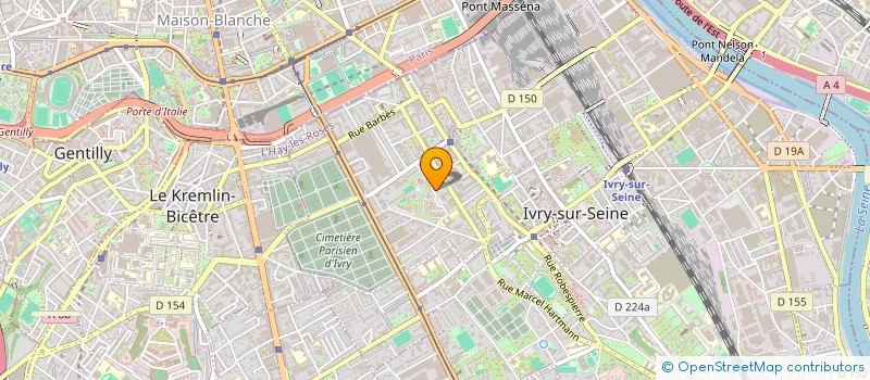 localisation de l'entreprise SANTE SECOURS FORMATION  IVRY-SUR-SEINE