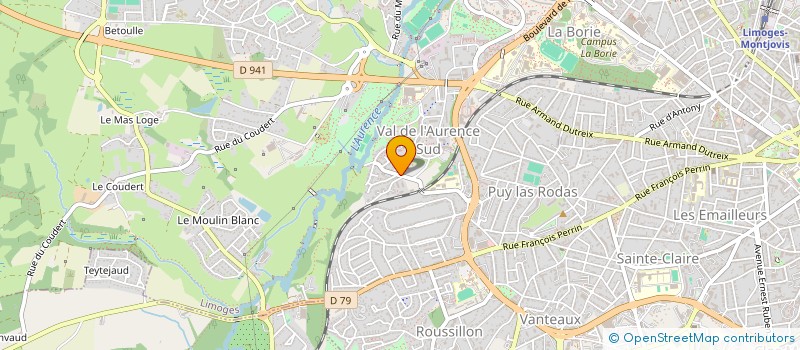 localisation de l'entreprise SANTE SERVICE LIMOUSIN à LIMOGES