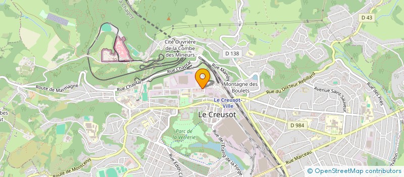 localisation de l'entreprise SANTE SERVICES à LE CREUSOT