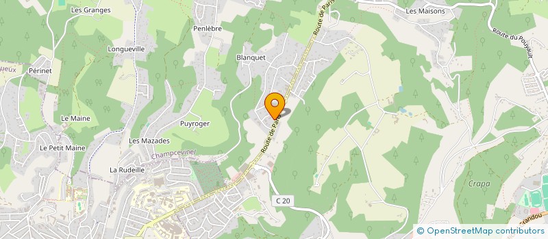 localisation de l'entreprise SANTE & SERVICES  CHAMPCEVINEL