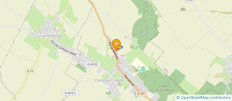 localisation de l'entreprise SANTE SOUCHEZ  CAMBLAIN-L'ABBE