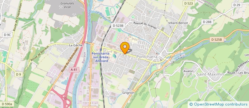 localisation de l'entreprise SANTE SUR BREDA  PONTCHARRA