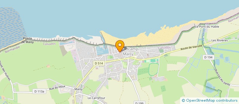 localisation de l'entreprise SANTE TERRE & MER  GRANDCAMP-MAISY