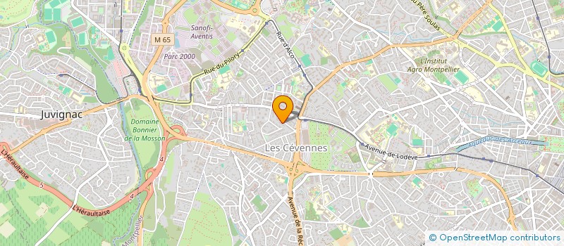 localisation de l'entreprise SANTE TRAVAIL USAGES DE PSYCHOTROPES & PREVENTION à MONTPELLIER