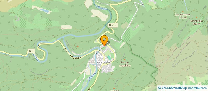 localisation de l'entreprise SANTE VALLEE DE L ORBIEU  LAGRASSE