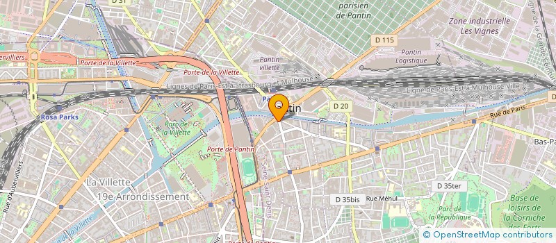 localisation de l'entreprise SANTE VETO à PANTIN