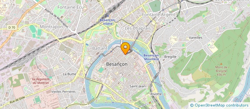 localisation de l'entreprise SANTE VISUELLE BESANCON à BESANCON