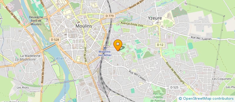 localisation de l'entreprise SANTE VOUS ACTIF  YZEURE