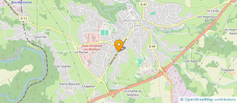 localisation de l'entreprise SANTE VOUS SPORT 43  MONISTROL-SUR-LOIRE