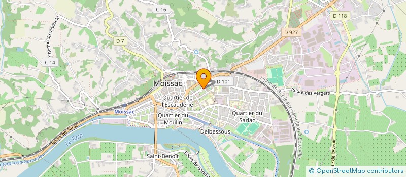 localisation de l'entreprise SANTE VS  MOISSAC