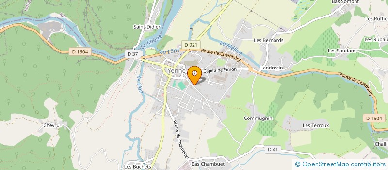 localisation de l'entreprise SANTE YENNE à YENNE