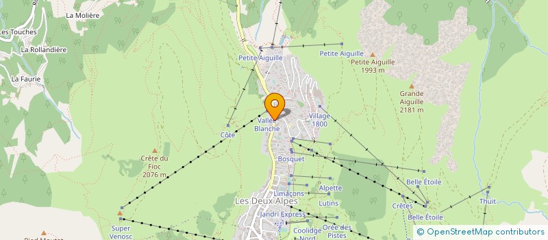 localisation de l'entreprise SANTE2ALPES à LES DEUX ALPES