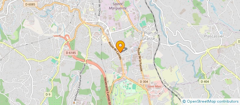 localisation de l'entreprise SANTEKINE à GRASSE