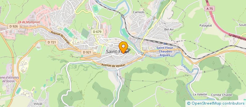 localisation de l'entreprise SANTELIA à SAINT-FLOUR