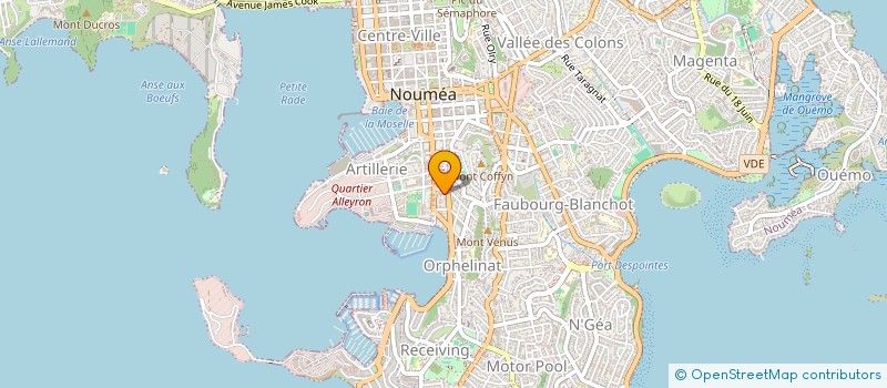 localisation de l'entreprise SANTEO à NOUMEA