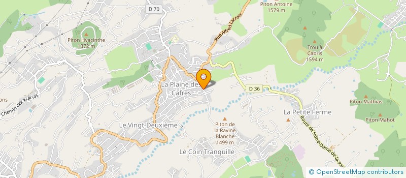 localisation de l'entreprise SANTEPONTHO à LE TAMPON