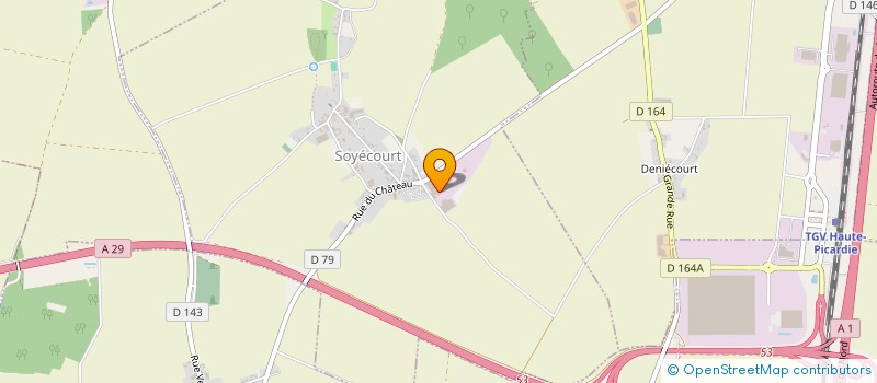 localisation de l'entreprise SANTERLEG à SOYECOURT