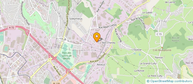 localisation de l'entreprise SANTERNE CENTRE EST TELECOMMUNICATIONS  LA TALAUDIERE