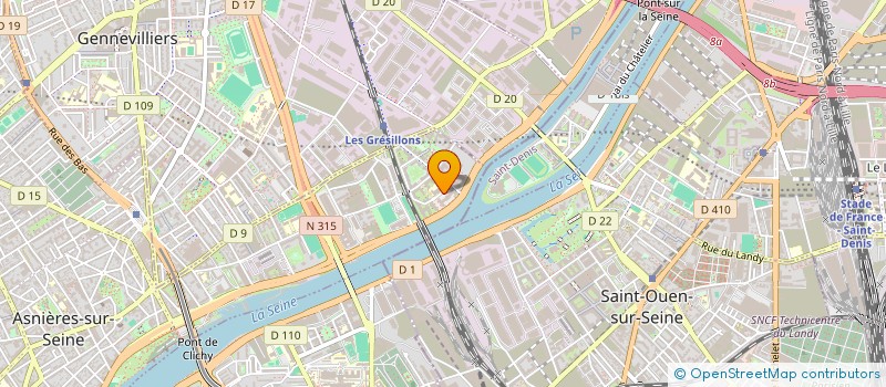 localisation de l'entreprise SANTERNE ILE DE FRANCE à ASNIERES-SUR-SEINE