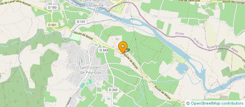 localisation de l'entreprise SANTERRE D V C E  SAINT-JULIEN-DE-PEYROLAS