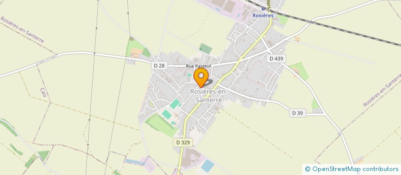 localisation de l'entreprise SANTERRE OPTIQUE à ROSIERES-EN-SANTERRE