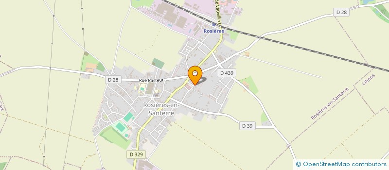 localisation de l'entreprise SANTERRE-TOLES à ROSIERES-EN-SANTERRE