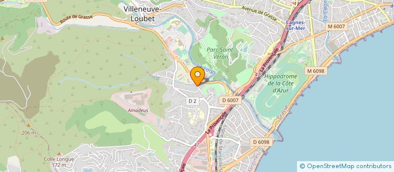 localisation de l'entreprise SANTESSIMA à VILLENEUVE-LOUBET