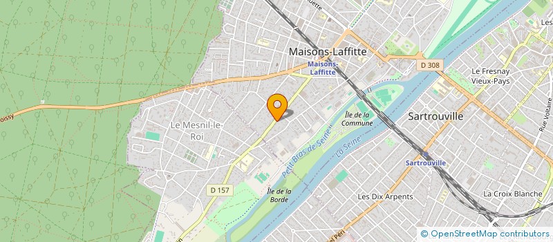 localisation de l'entreprise SANTESTHETIC  MAISONS-LAFFITTE