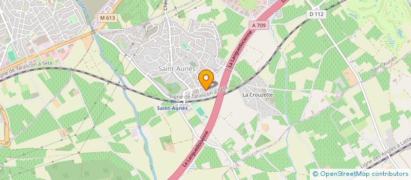 localisation de l'entreprise SANTETHIC  SAINT-AUNES