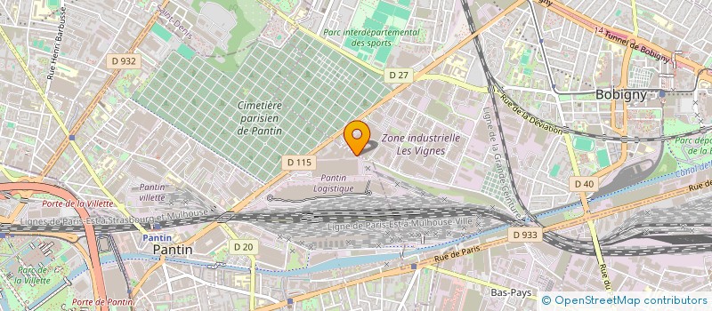 localisation de l'entreprise SANTEX à PANTIN