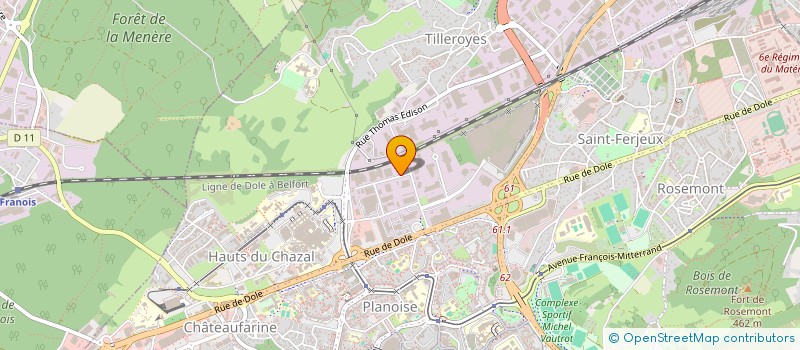 localisation de l'entreprise SANTEXCEL HAD CENTRE FRANCHE-COMTE à BESANCON