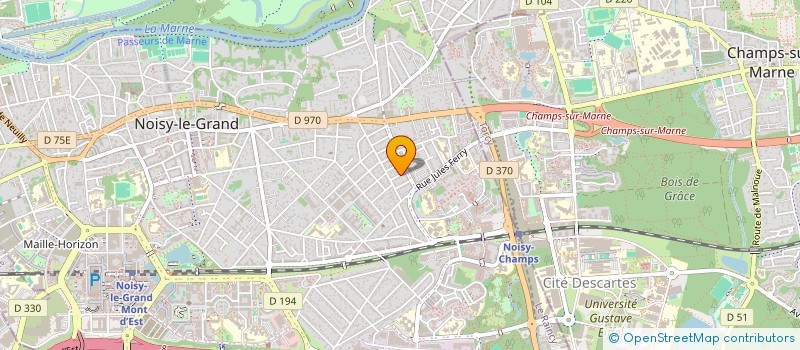 localisation de l'entreprise SANTH à NOISY-LE-GRAND