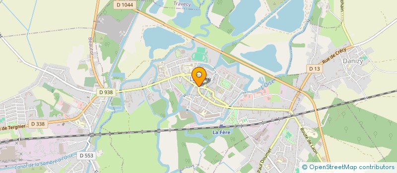 localisation de l'entreprise SANTH MARCHE à LA FERE