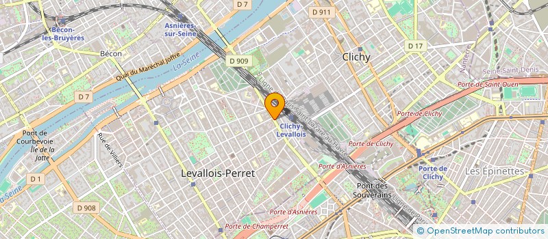 localisation de l'entreprise SANTHE à LEVALLOIS-PERRET