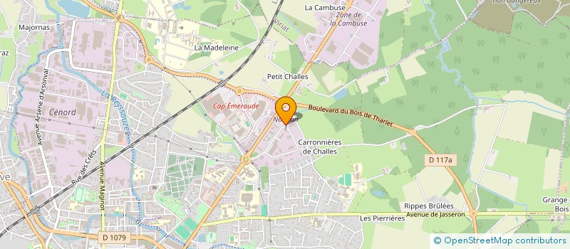 localisation de l'entreprise SANTHERO à BOURG-EN-BRESSE