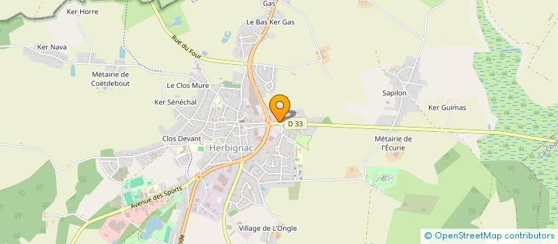 localisation de l'entreprise SANTHY à HERBIGNAC