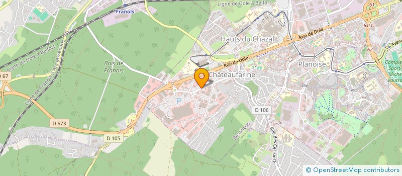 localisation de l'entreprise SANTI  BESANCON