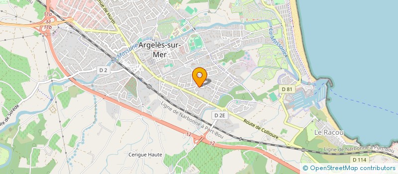 localisation de l'entreprise SANTI CALI  ARGELES-SUR-MER