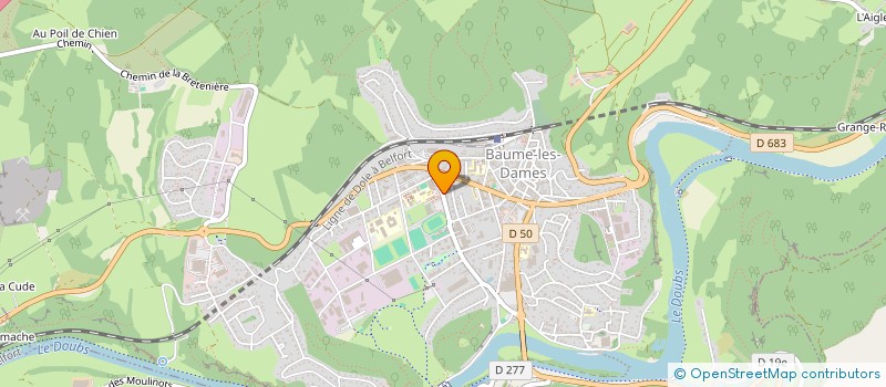 localisation de l'entreprise SANTI FINANCES à BAUME-LES-DAMES
