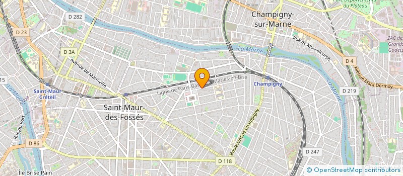 localisation de l'entreprise SANTIA à SAINT-MAUR-DES-FOSSES