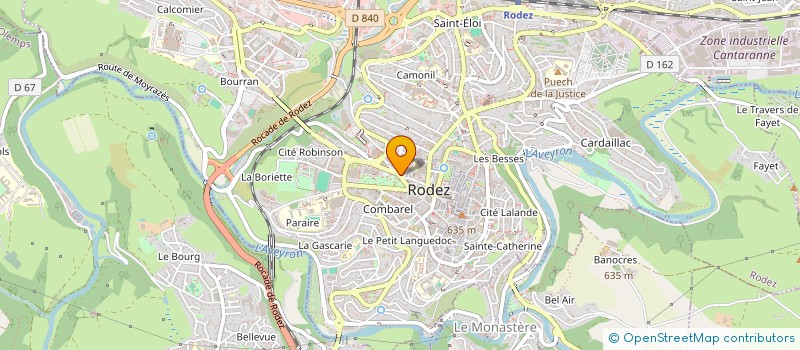 localisation de l'entreprise SANTIAGO à ONET LE CHATEAU
