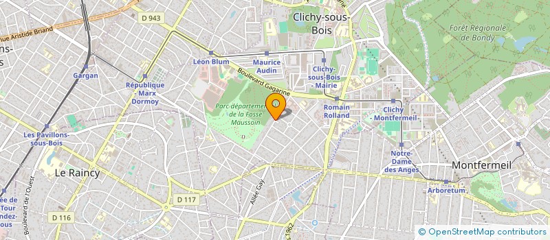 localisation de l'entreprise SANTIAGO à CLICHY-SOUS-BOIS