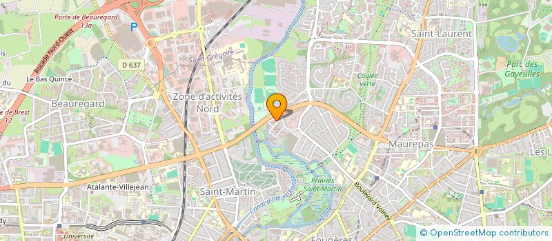 localisation de l'entreprise SANTIAGO  RENNES